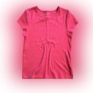 Women’s American Eagle Outfitters Pink Ribbed Tee Size Small